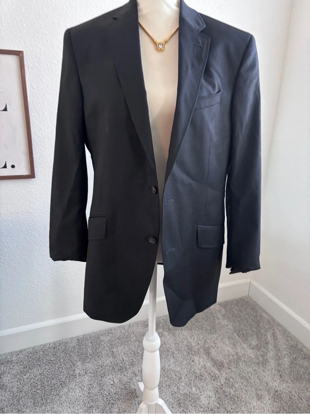 Ted Baker Men's Charcoal Pinstripe Sport Coat